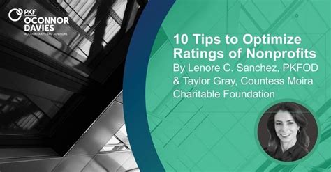 10 Tips to Optimize Ratings of Nonprofits.
